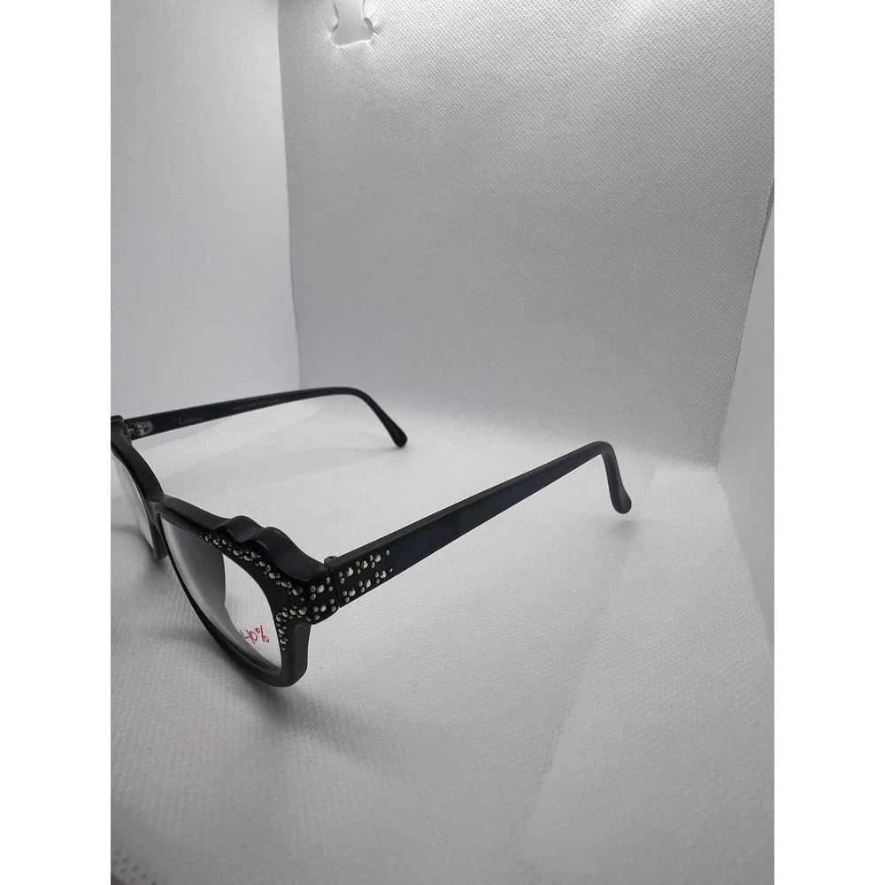Davette‎ Rhinestone Cat Eye Glasses Frames Hand Made in France MIA